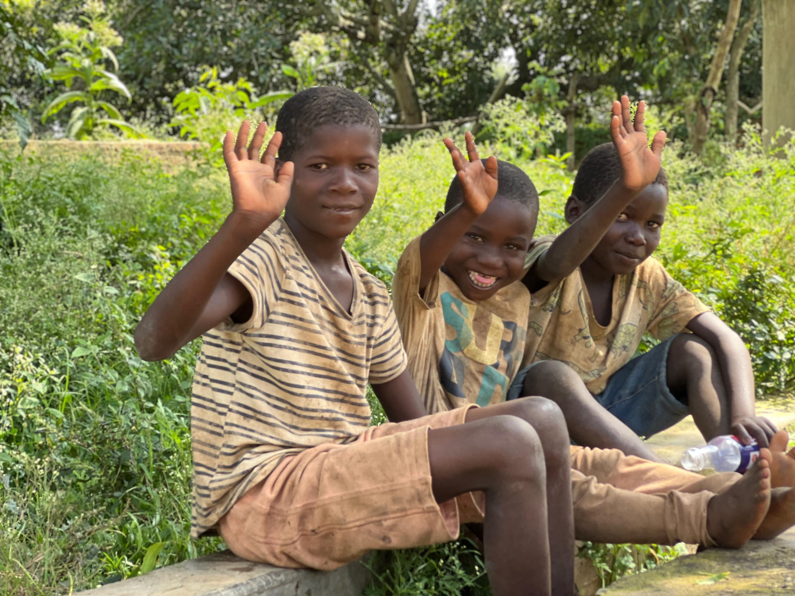 Children in Uganda classroom